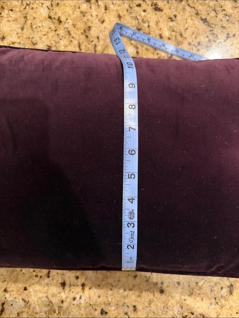 Velvet Accent Pillow in Deep Plum